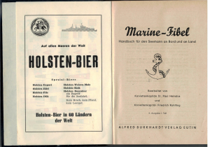 Marine Fibel 1. Teil Handbuch für den Seemann an Bord und an Land (1 St.) Dr. Paul Heinsius, F. Rohlfing; 9. Ausgabe